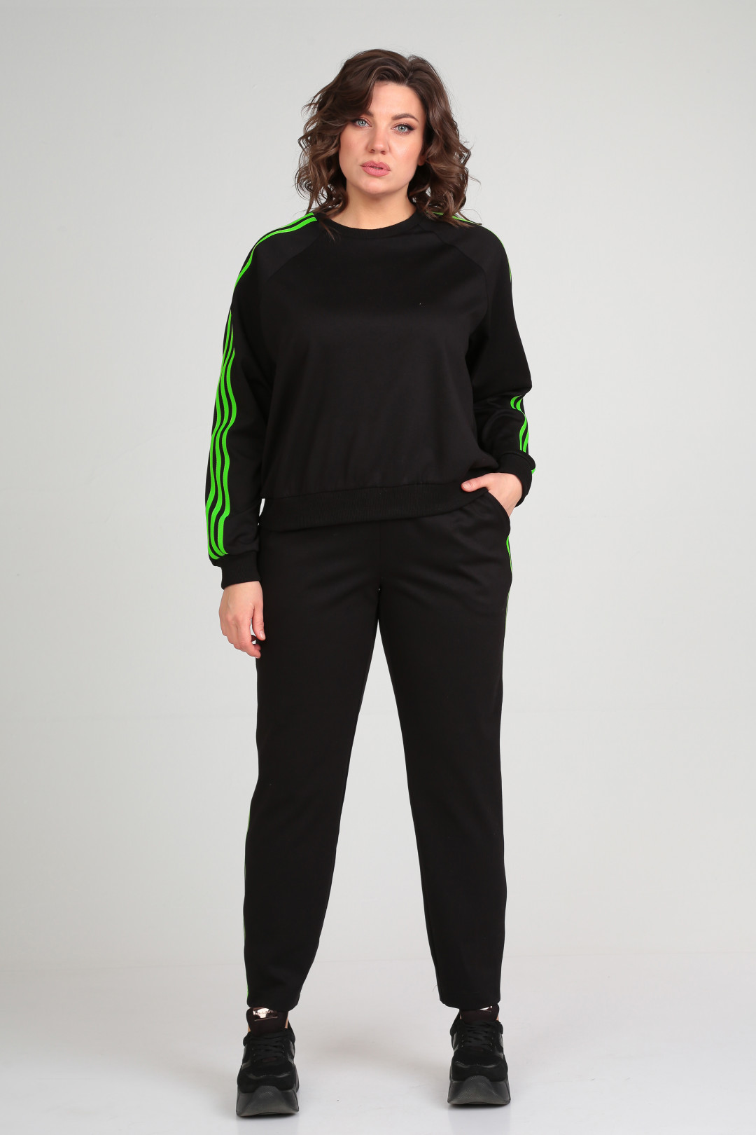 Костюм LadySecret 2871 черный - лайм - фото 3